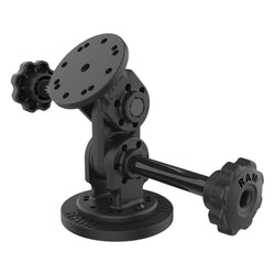 RAM® Dual Straight Pivot Magnetic Mount with Knob (RAP-101-PV4-2S-MAG88U)