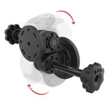 RAM® Dual Straight Pivot Magnetic Mount with Knob (RAP-101-PV4-2S-MAG88U)