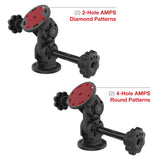 RAM® Dual Straight Pivot Mount with Knob (RAP-101-PV4-2SU)