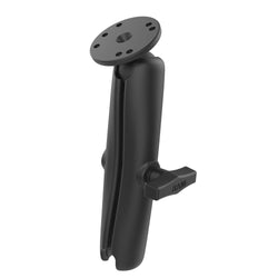 RAM® Double Socket Arm with Round Ball Plate - C Size Long (RAM-103U-D)