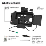 RAM® Locking USB-C Powered Dock for Tab Active5 & 3 with NFC Extender (RAM-HOL-SAM58CPKL-NFCU)