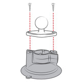 RAM® Twist-Lock™ Composite Suction Cup Base with Ball (RAP-B-224-1U)