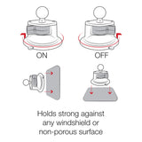 RAM® Twist-Lock™ Composite Suction Cup Base with Ball (RAP-B-224-1U)