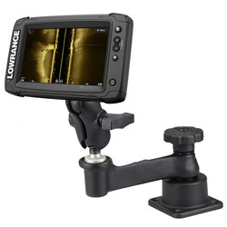 RAM-109H-2B-B-LO11 RAM Horizontal Swing Arm Mount for Lowrance Elite-5 Series-image-1