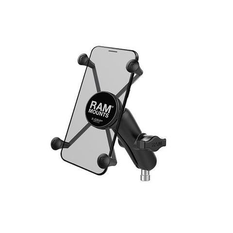 RAM® X-Grip® Large Phone Mount with Motorcycle Handlebar Clamp Base (RAM-B-367-UN10U)