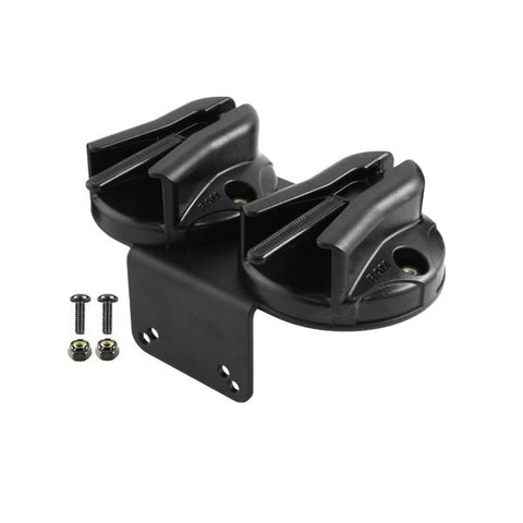 RAM Tough-Box™ Console Double Microphone Clip Base with 90 Degree Mounting Bracket (RAM-VC-MC2) - RAM Mounts - Mounts Philippines