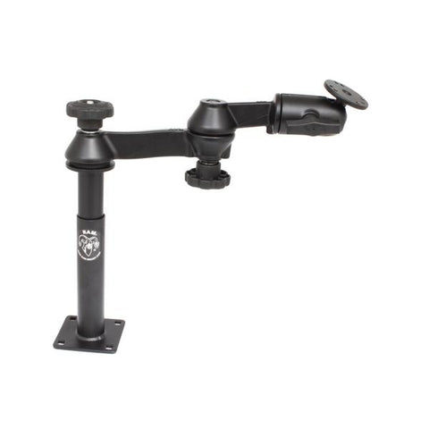 RAM Double Swing Arm with Male Tele-Pole, Female Tele-Pole & Round Base (RAM-VP-SW1-47) - Mounts PH - RAM Mounts Philippines